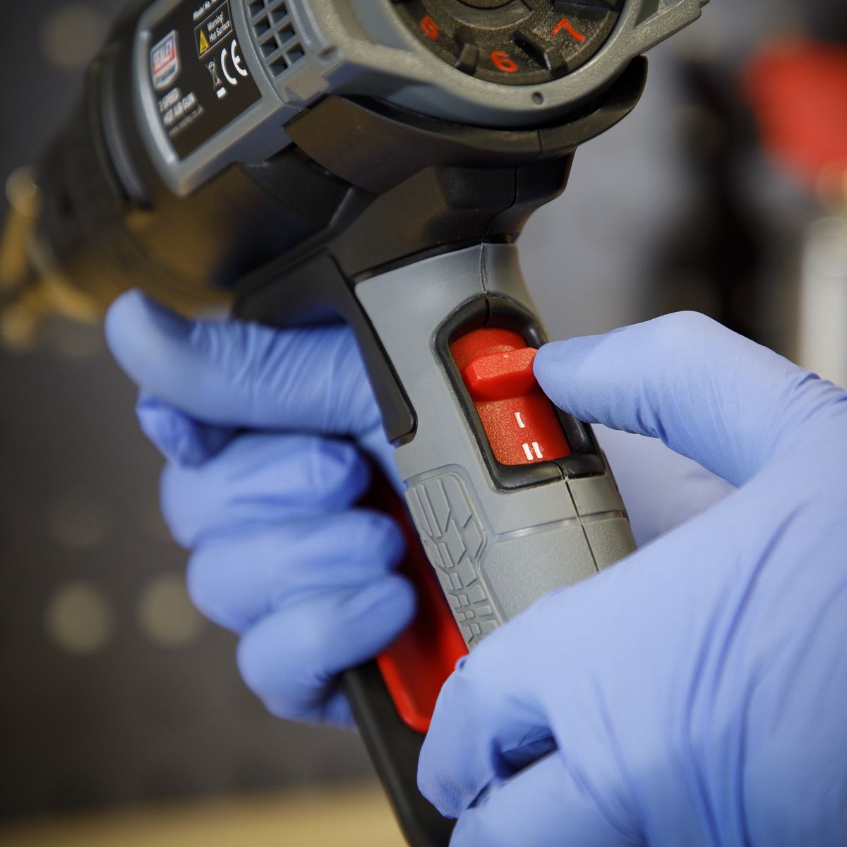 Sealey HS102 Hot Air Gun 2000W 3-Speed 50-600°C Variable Heat Sealey