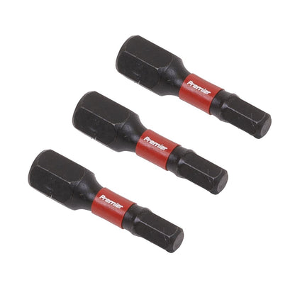 Sealey AK8212 Hex 4mm Impact Power Tool Bits 25mm - 3pc Sealey