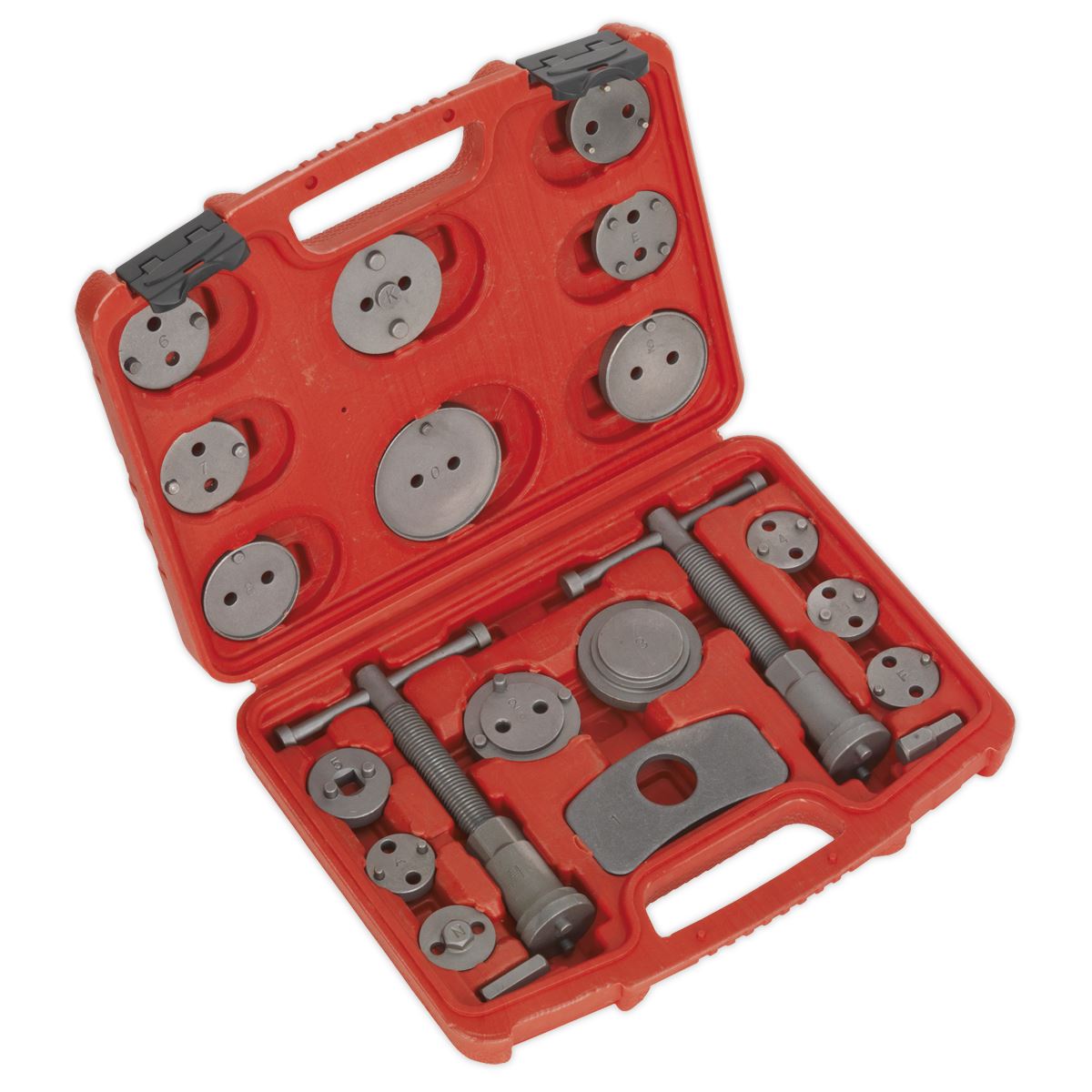 Sealey VS0282 Brake Piston Wind-Back Tool Kit 21pc Sealey