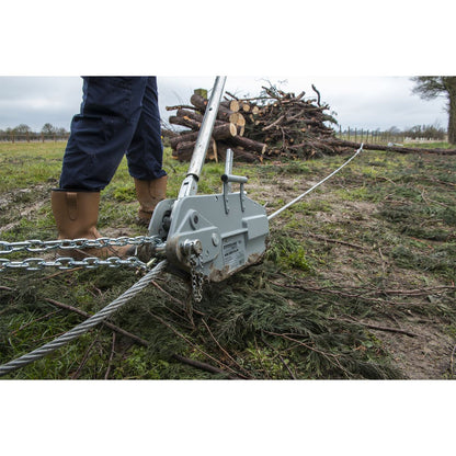 Sealey WRP3200 Wire Rope Puller 3200kg Max Line Force Sealey