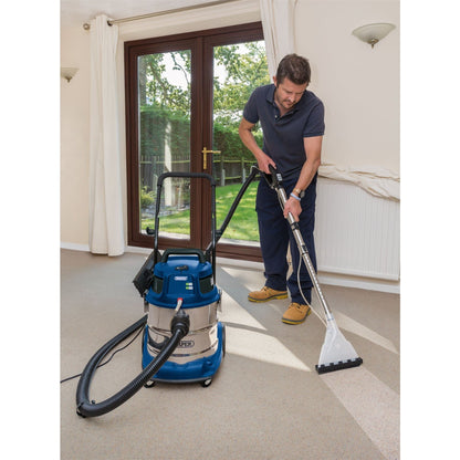Draper 75442 3 in 1 Wet and Dry Shampoo/Vacuum Cleaner 20L 1500W Draper