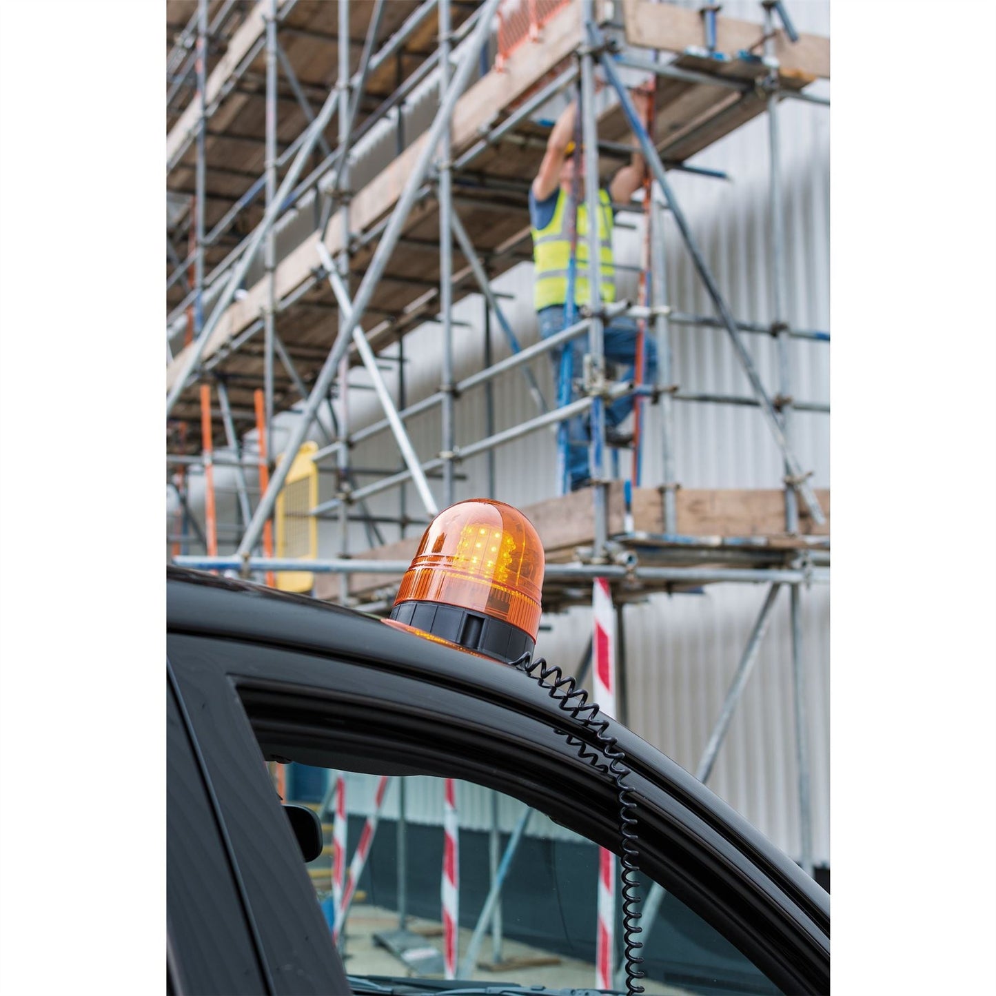 Draper 63881 12/24V LED Magnetic Base Rotating Beacon 400 Lumens Draper