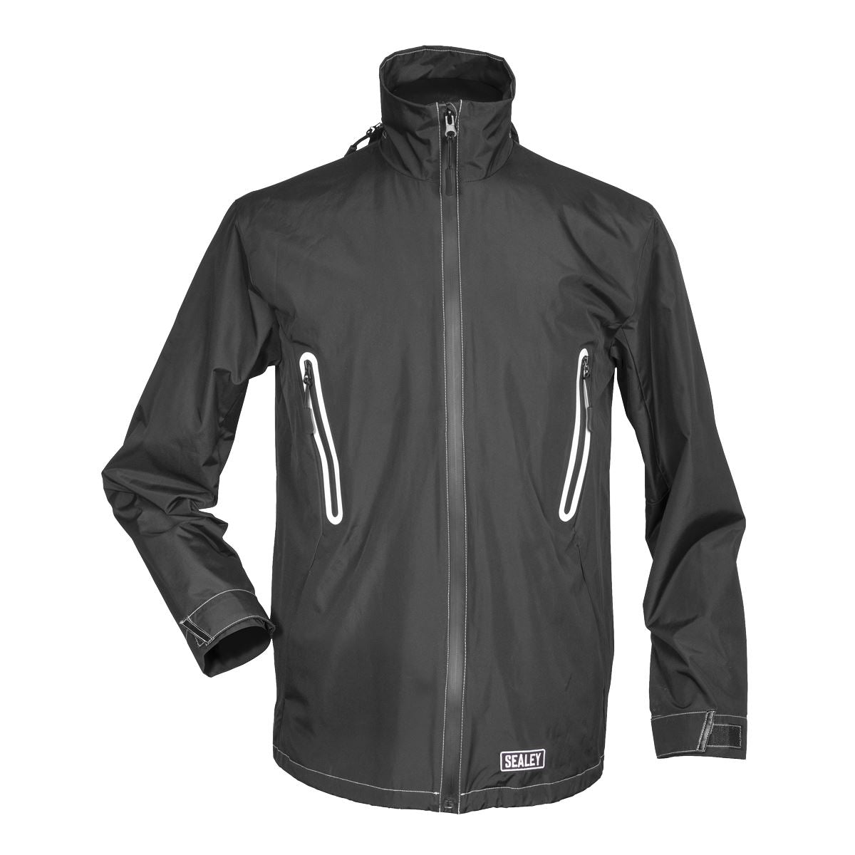 Sealey HJ06KIT 5V Heated Rain Jacket - Medium with Power Bank 20Ah Sealey
