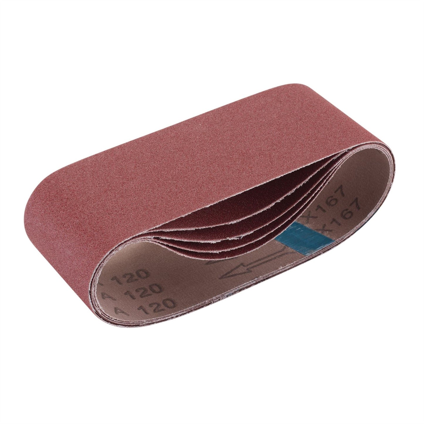 Draper 09235 Cloth Sanding Belt 75 x 457mm 120 Grit Pack of 5 Draper