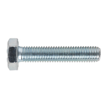 Sealey SS1050 HT Setscrew M10 x 50mm 8.8 Zinc Pack of 25 Sealey