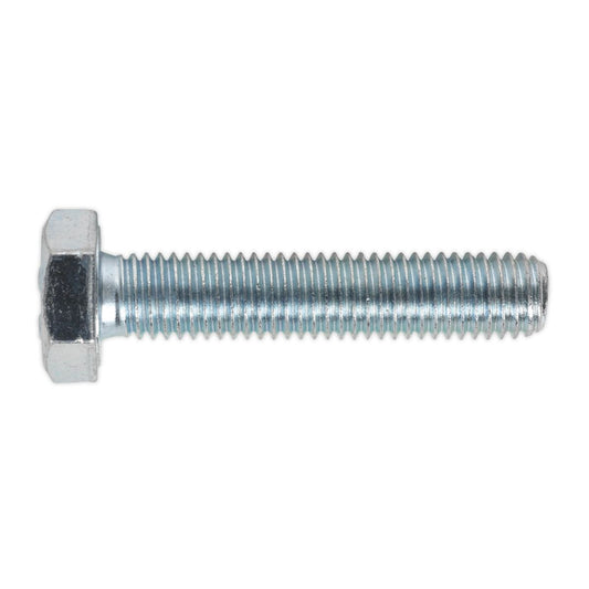 Sealey SS1050 HT Setscrew M10 x 50mm 8.8 Zinc Pack of 25 Sealey