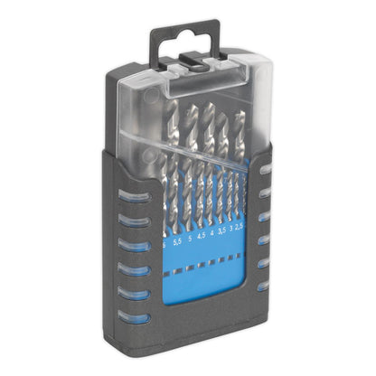 Sealey AK47191 HSS Split Point Fully Ground Drill Bit Set 19pc Metric Sealey