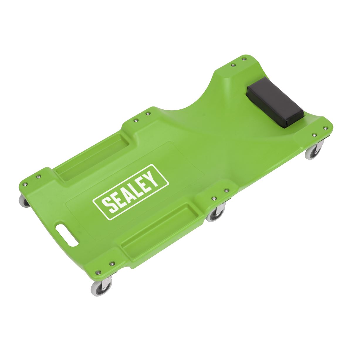 Sealey SCR80HV Composite Creeper with 6 Wheels - Hi-Vis Green Sealey