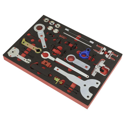 Sealey VS5100MK Diesel & Petrol Master Timing Tool Kit 59pc VAG - Belt/Chain Drive Sealey