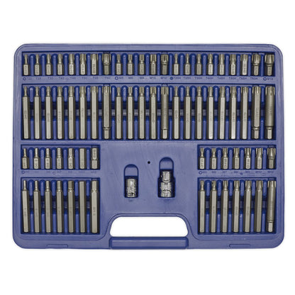 Sealey AK21974 TRX-Star/Security TRX-Star/Hex/Ribe/Spline Bit Set 74pc 3/8" & 1/2"Sq Drive Sealey