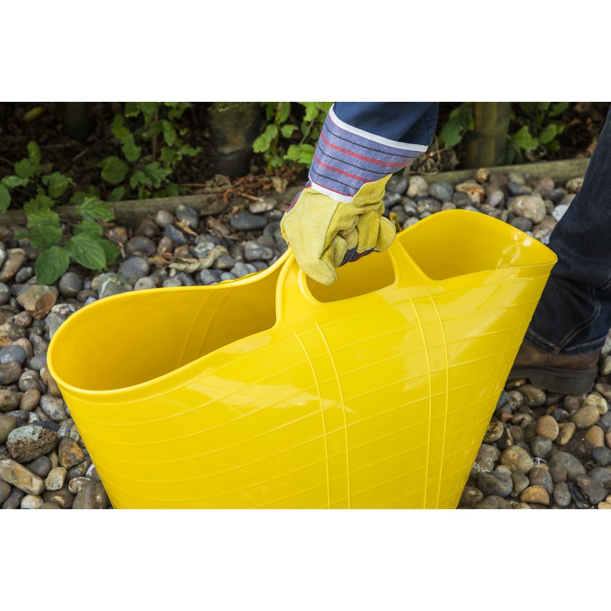 Sealey SFT40Y Heavy-Duty Flexi Tub 40L - Yellow Sealey