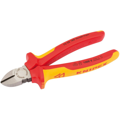 Knipex 31926 70 08 160UKSBE VDE Fully Insulated Diagonal Side Cutters 160mm Knipex