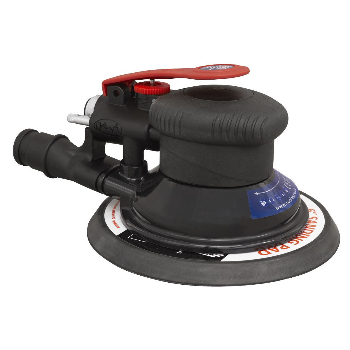 Sealey SA801 Air Palm Orbital Sander Ø150mm Dust-Free Sealey