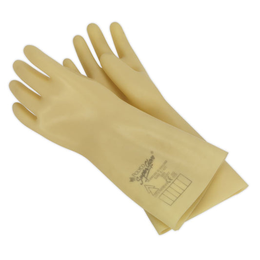 Sealey HVG1000VL Electrician's Safety Gloves 1kV - Pair Sealey