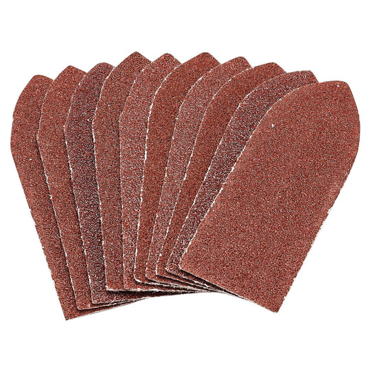 Draper 99260 Hook and Loop Aluminium Oxide Sanding Sheets 32 x 92mm 60 Grit Pack of 10 Draper