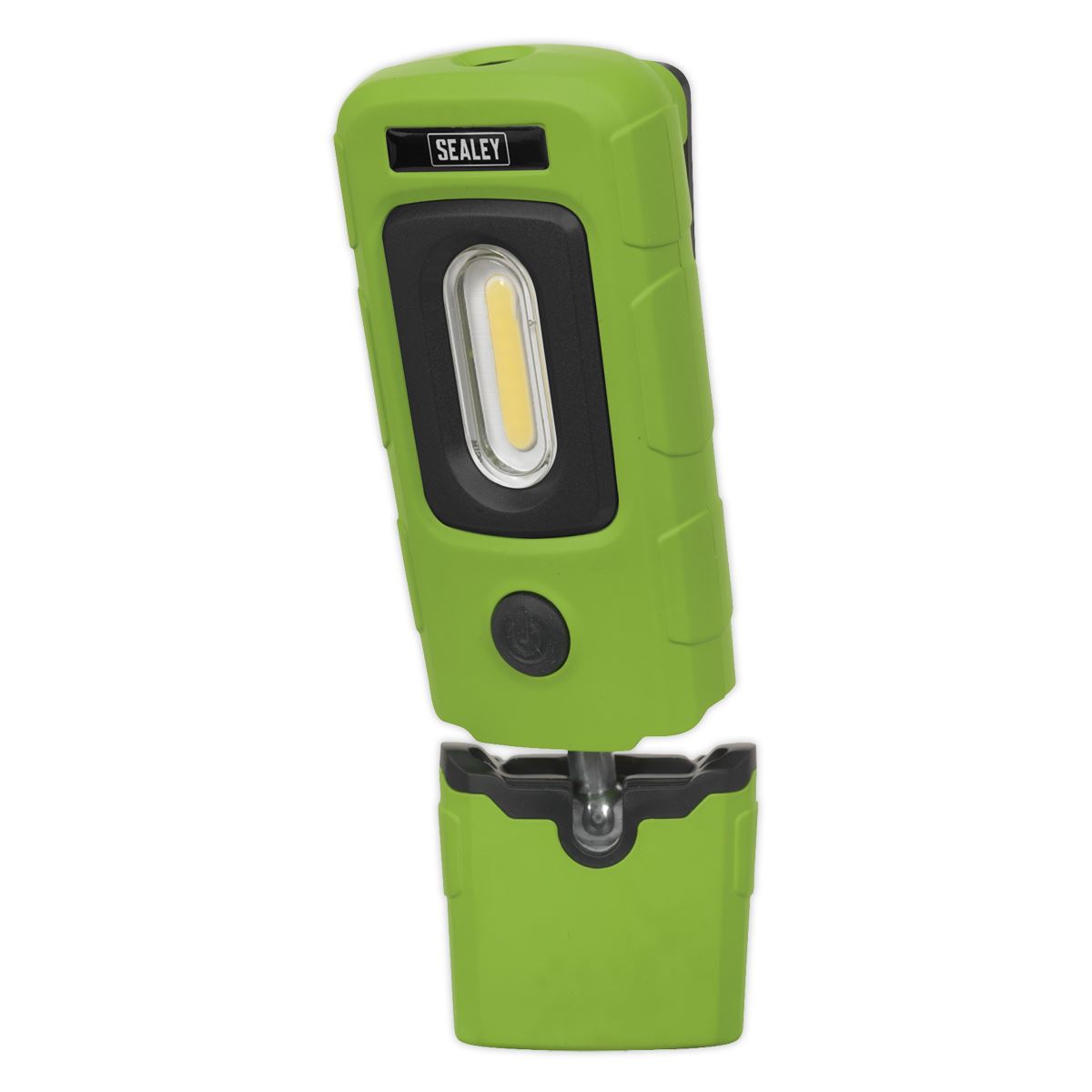 Sealey LED3601G Rechargeable 360° Inspection Light 3W COB & 1W SMD LED Green Lithium-Polymer Sealey