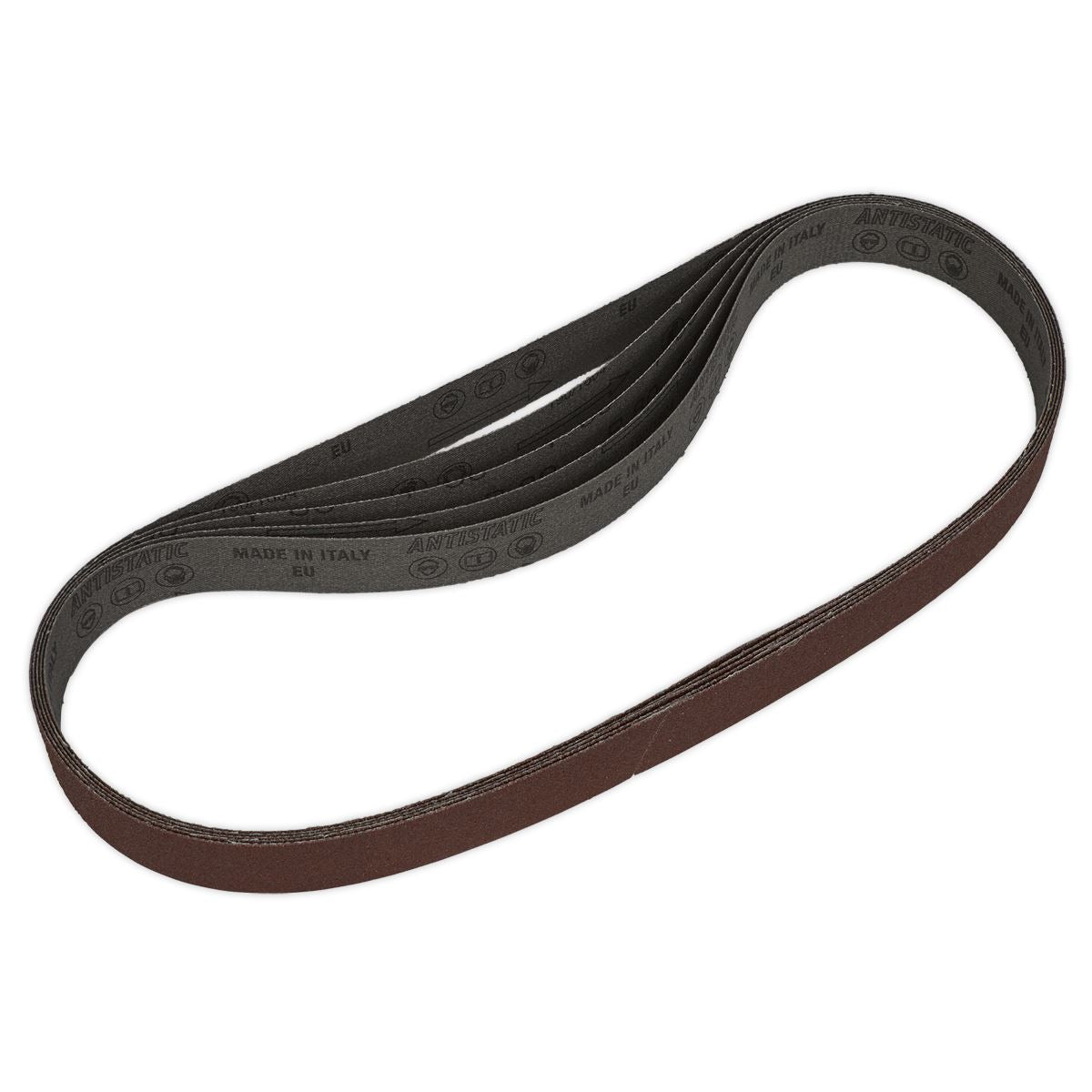 Sealey SB0021 Sanding Belt 25 x 762mm 80Grit Pack of 5 Sealey
