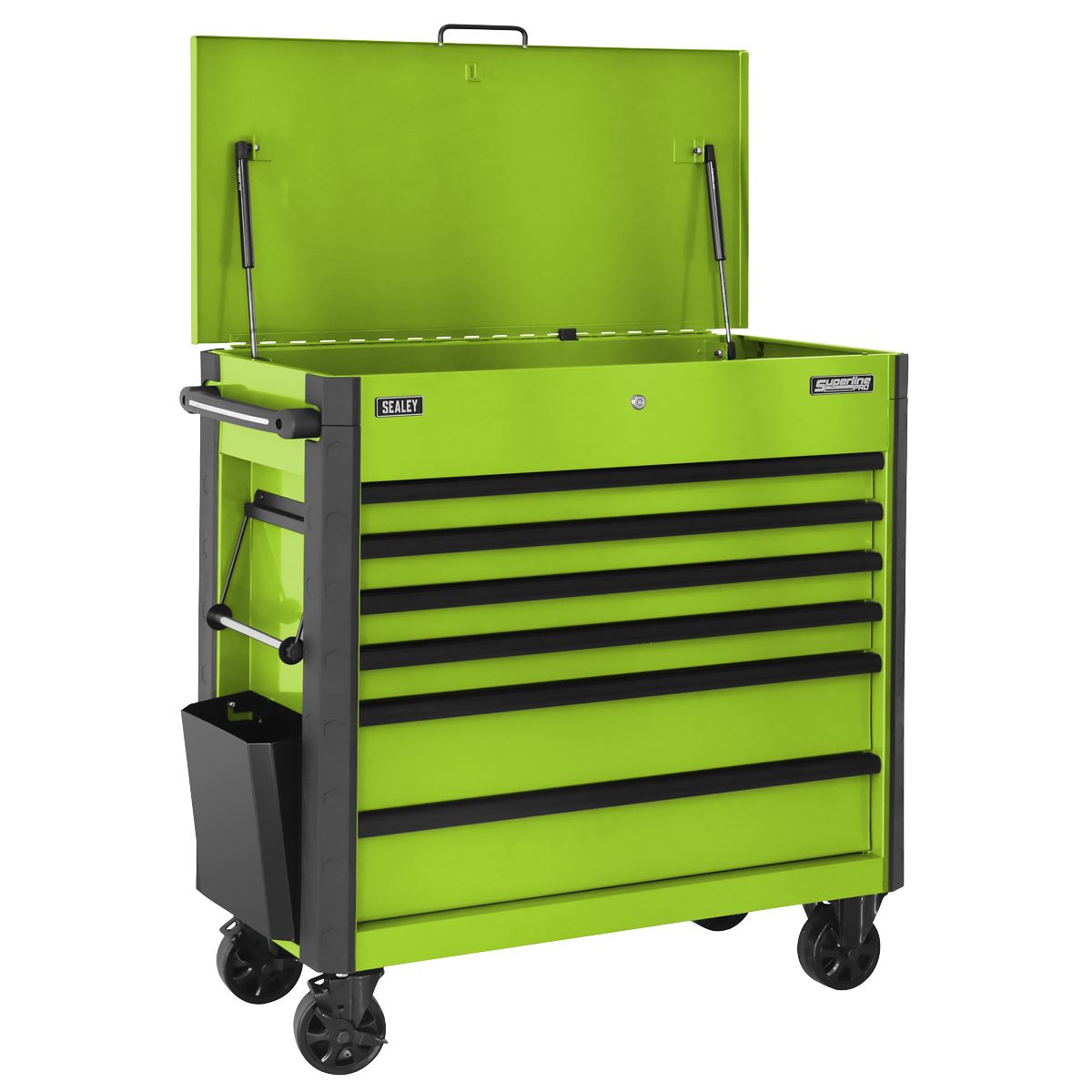 Sealey AP366HV Tool Trolley 6 Drawer with Ball Bearing Slides - Green Sealey