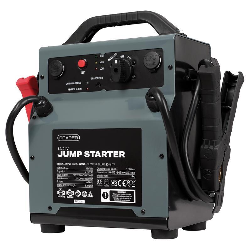 Draper 29755 Jump Starter 12/24v 3000A Draper