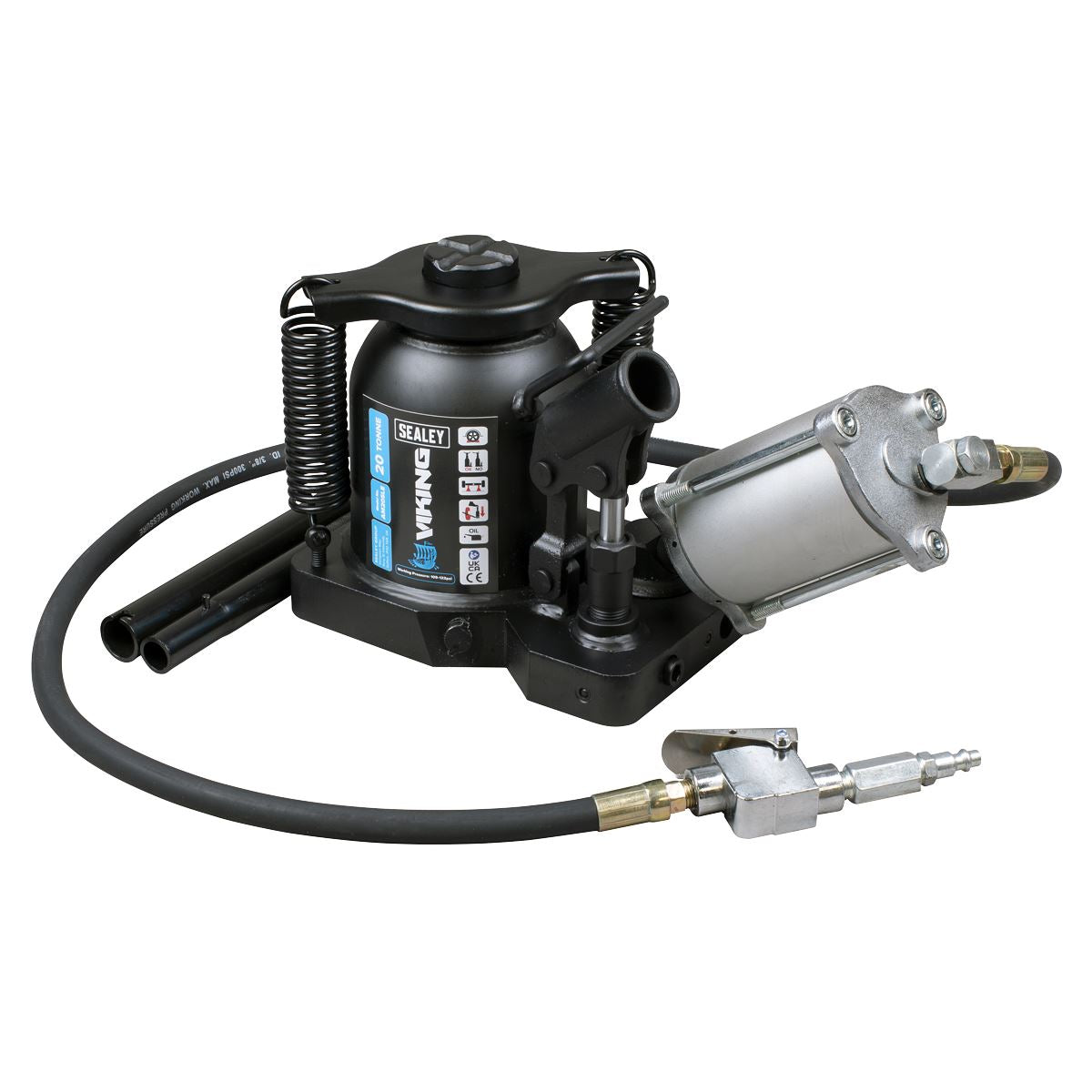 Sealey AM20SLE Viking Manual/Air Hydraulic Bottle Jack 20 Tonne Sealey