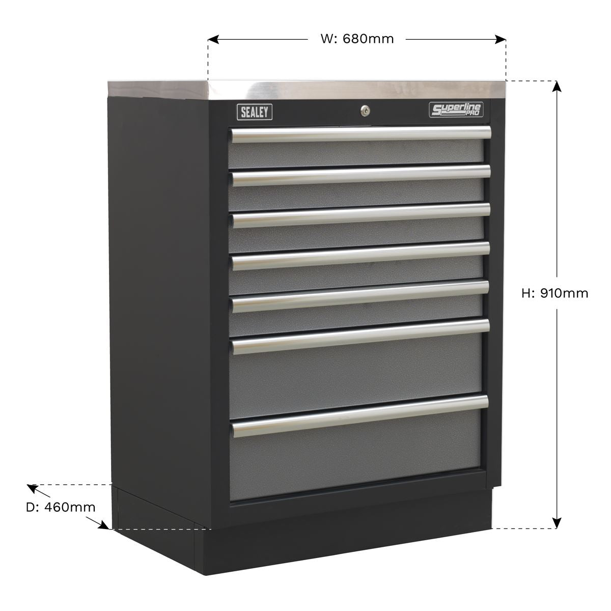 Sealey APMS62 Modular 7 Drawer Cabinet 680mm Sealey