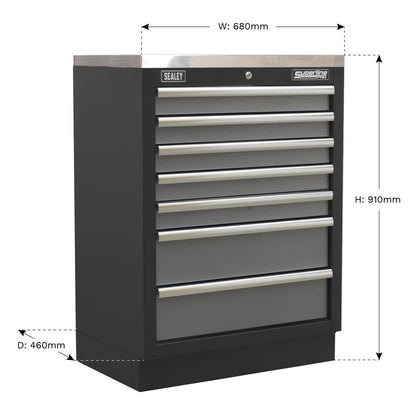 Sealey APMS62 Modular 7 Drawer Cabinet 680mm Sealey