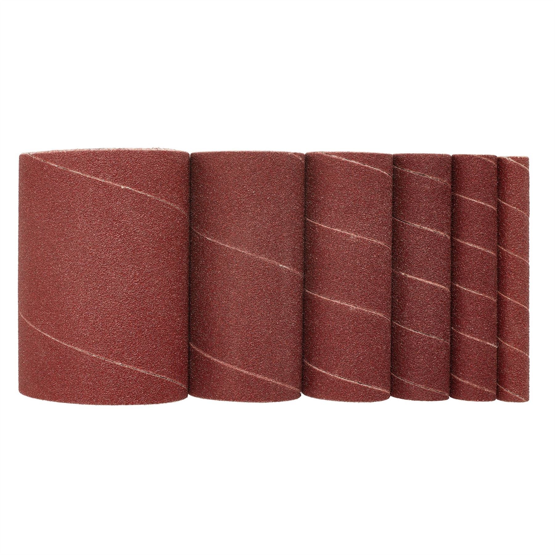 Draper 08407 Assorted Aluminium Oxide Sanding Sleeves 115mm 80 Grit Pack of 6 Draper