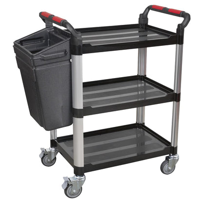 Sealey CX309 Workshop Trolley 3-Level Composite - 3 Wall Sealey