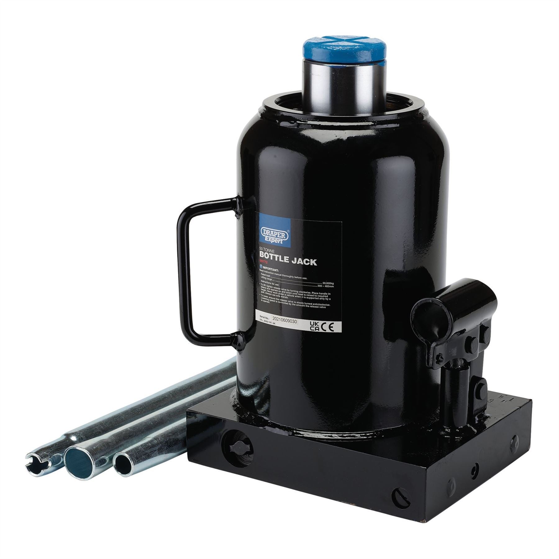 Draper 99772 Expert Hydraulic Bottle Jack 50 Tonne Draper