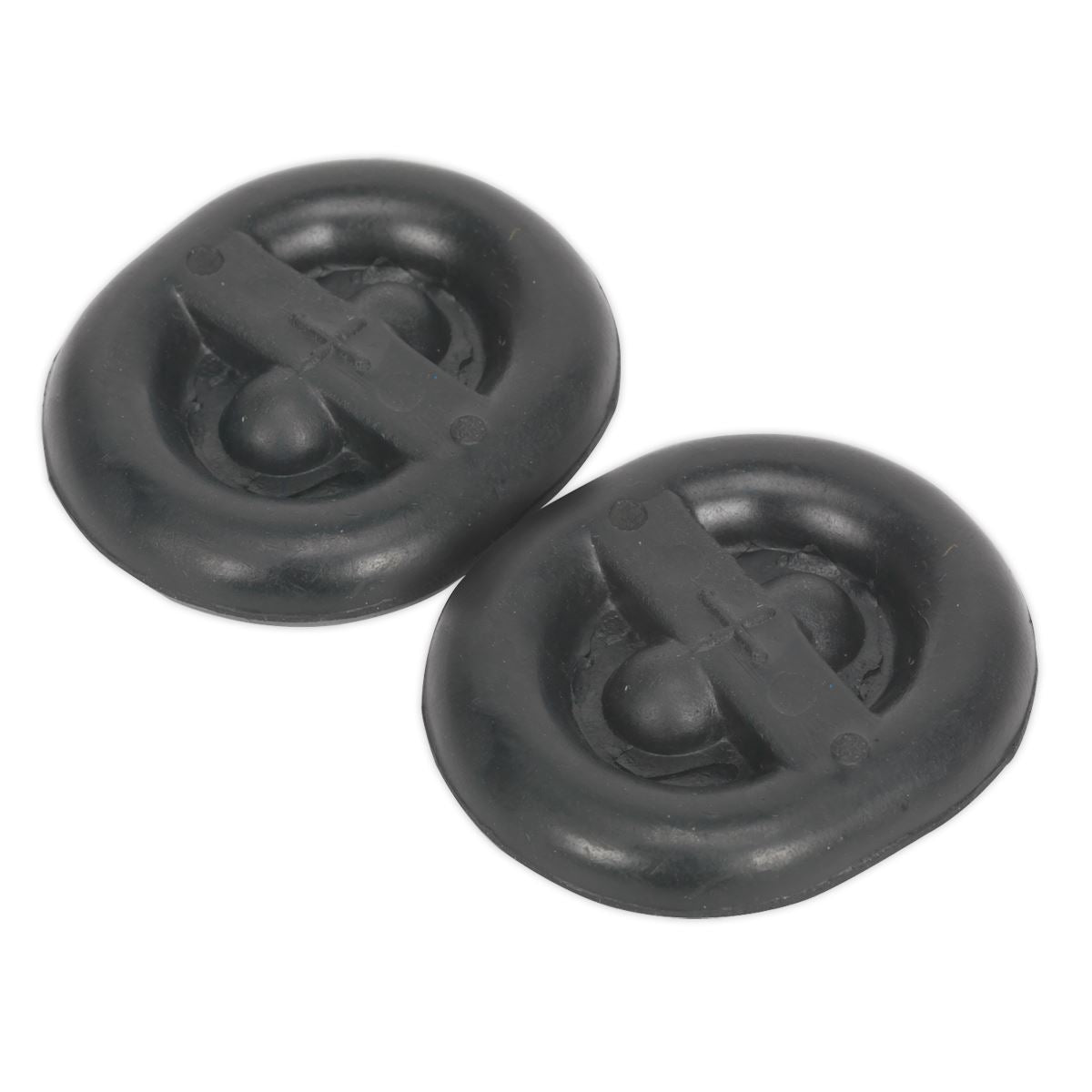 Sealey EX03 Exhaust Mounting Rubbers - L62 x D54 x H13.5 (Pack of 2) Sealey