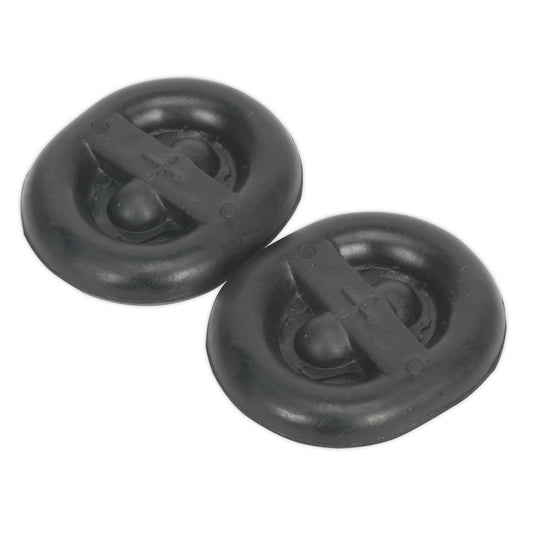 Sealey EX03 Exhaust Mounting Rubbers - L62 x D54 x H13.5 (Pack of 2) Sealey