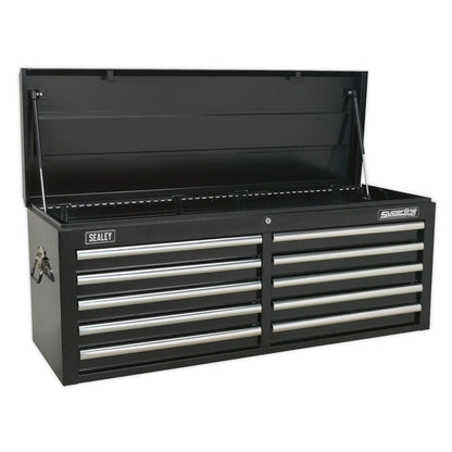 Sealey TBTPBCOMBO4 Tool Chest Combination 23 Drawer with Ball-Bearing Slides - Black with 446pc Tool Kit Sealey