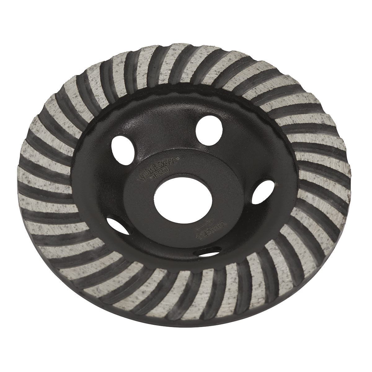 Sealey WDRTCUP125 Concrete Grinding Head Turbo Row Ø125mm Sealey