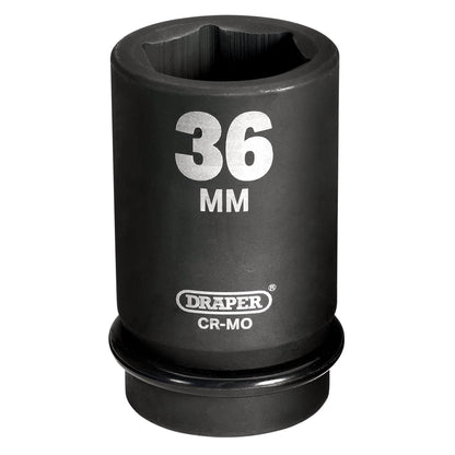 Draper 05150 Expert HI-TORQ® 6 Point Deep Impact Socket 1" Sq. Dr. 36mm Draper