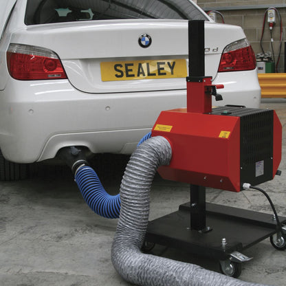 Sealey EFS/93 Exhaust Fume Extractor with 6m Ducting Sealey