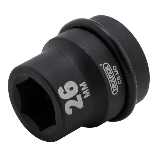 Draper 05107 Hi-TORQ® Impact Socket 1" Sq. Dr. 26mm Draper