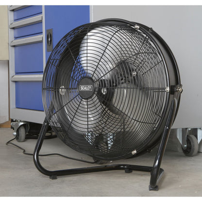Sealey HVF18IS Industrial High Velocity Floor Fan with Internal Oscillation 18" Sealey
