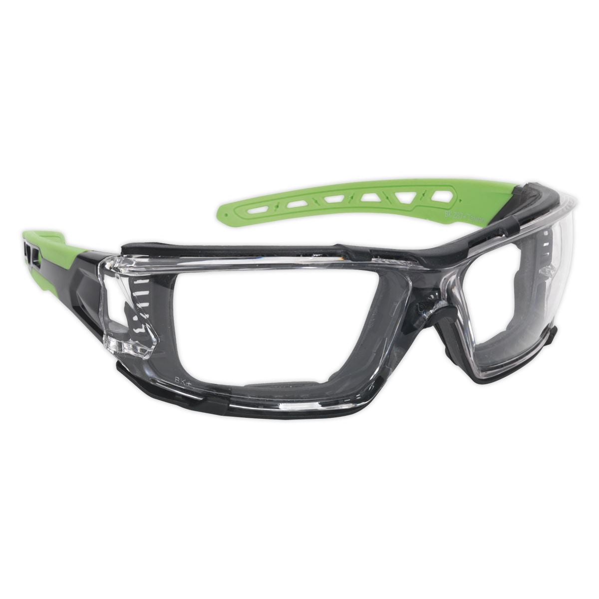 Sealey SSP68 Safety Spectacles with EVA Foam Lining - Clear Lens Sealey
