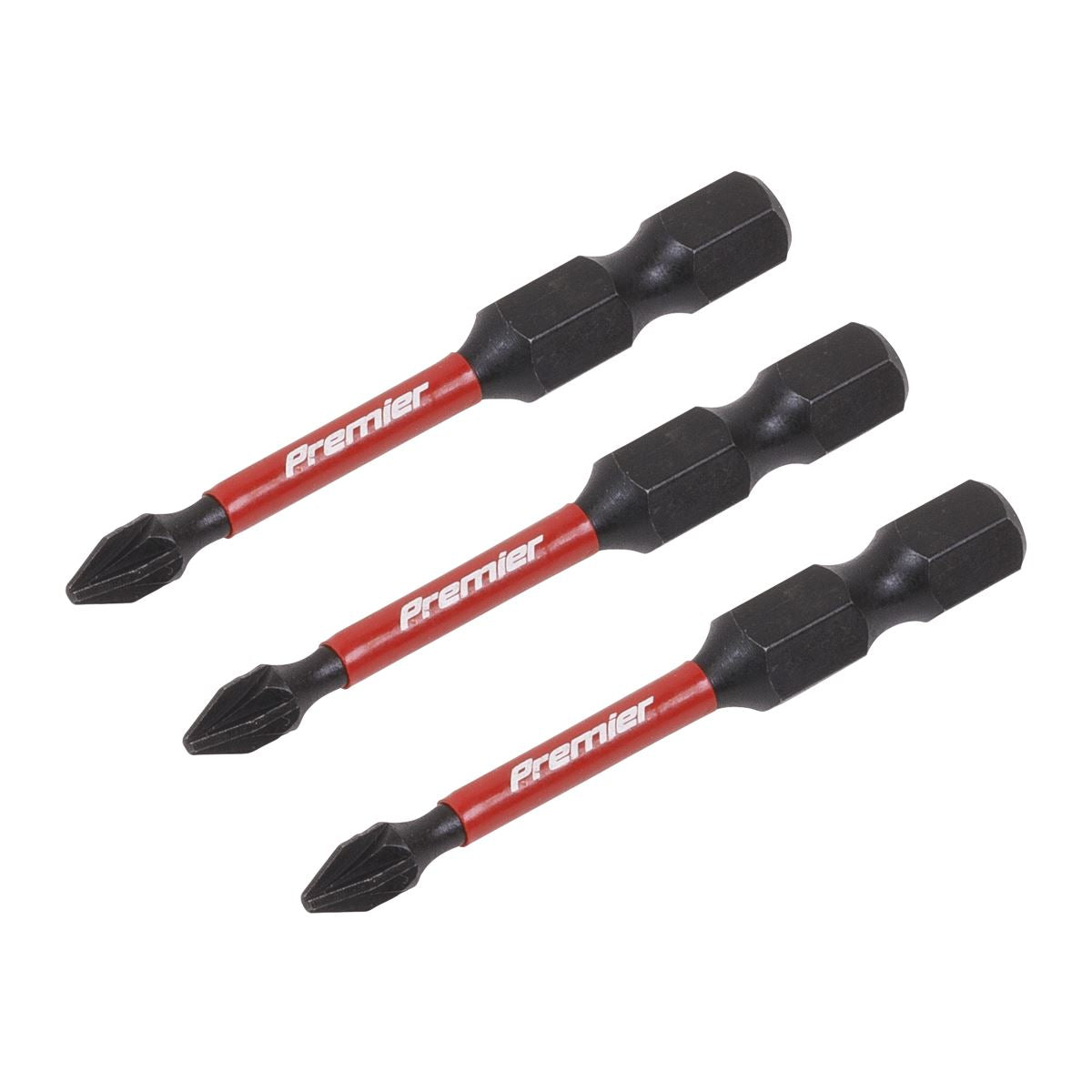 Sealey AK8232 Pozi #1 Impact Power Tool Bits 50mm - 3pc Sealey