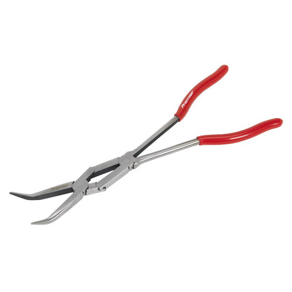 Sealey AK8592 Needle Nose Pliers 45° Double Joint Long Reach 335mm Sealey