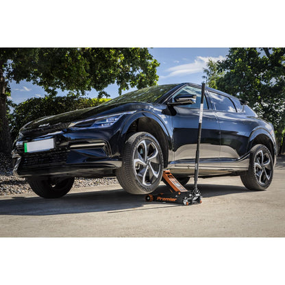 Sealey 4040AO Premier Low Profile Trolley Jack with Rocket Lift 4 Tonne - Orange Sealey