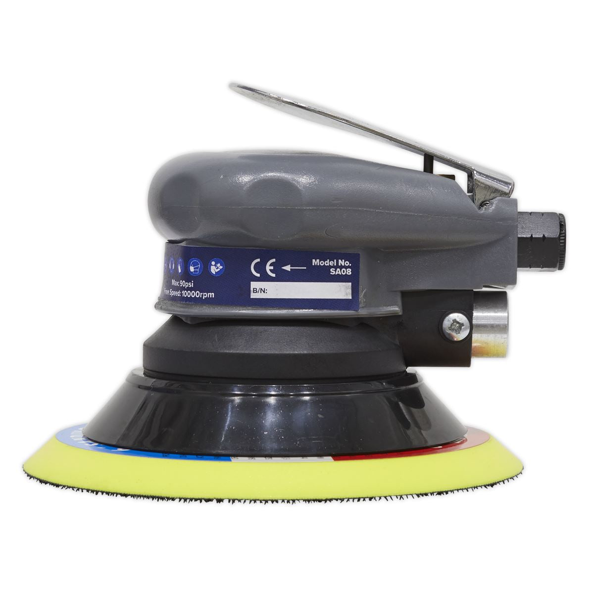 Sealey SA08 Air Palm Orbital Sander Ø150mm Sealey