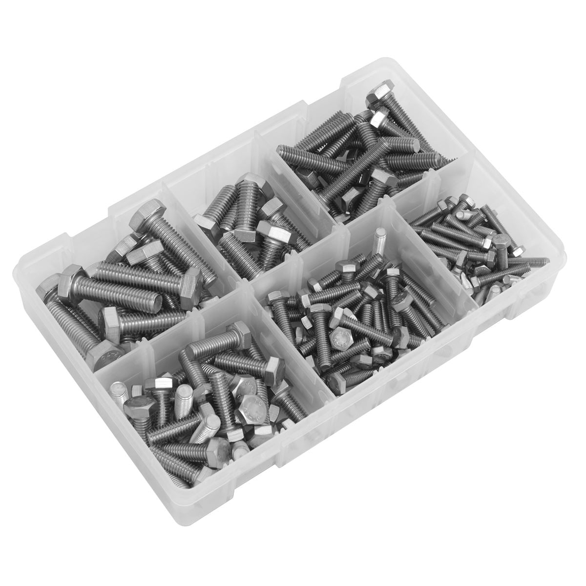 Sealey AB078SS Stainless Steel Setscrew Assortment 150pc M5-M10 Sealey