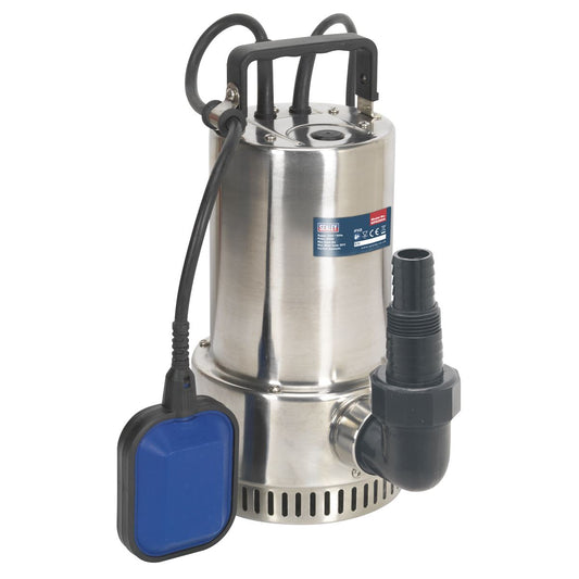 Sealey WPS250A Submersible Stainless Water Pump Automatic 250L/min 230V Sealey