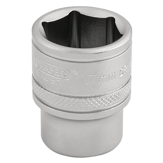 Draper 16543 6 Point Metric Socket 3/8" Sq. Dr. 17mm Draper