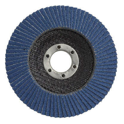 Sealey FD11512010 120Grit Flap Discs Zirconium Ø115mm Ø22mm Bore - Pack of 10 Sealey