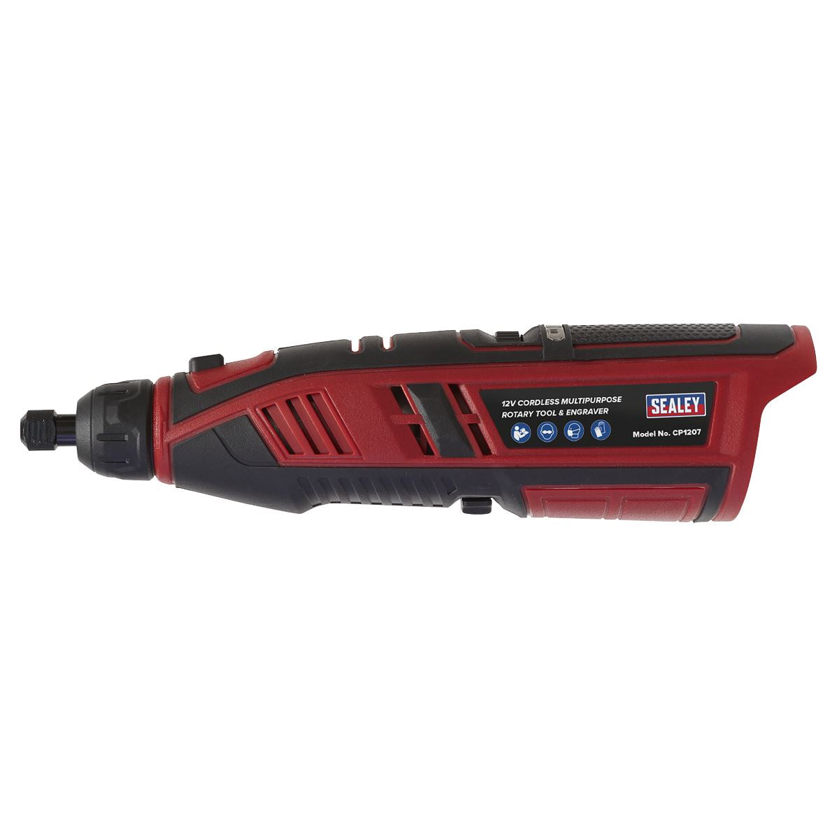 Sealey CP1207 Cordless Multipurpose Rotary Tool & Engraver Kit 49pc 12V SV12 Series - Body Only Sealey