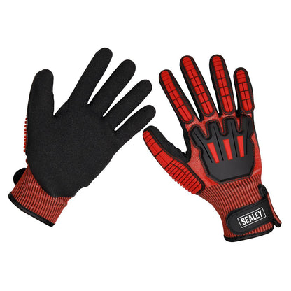 Sealey SSP38L Cut & Impact Resistant Gloves - Large - Pair Sealey