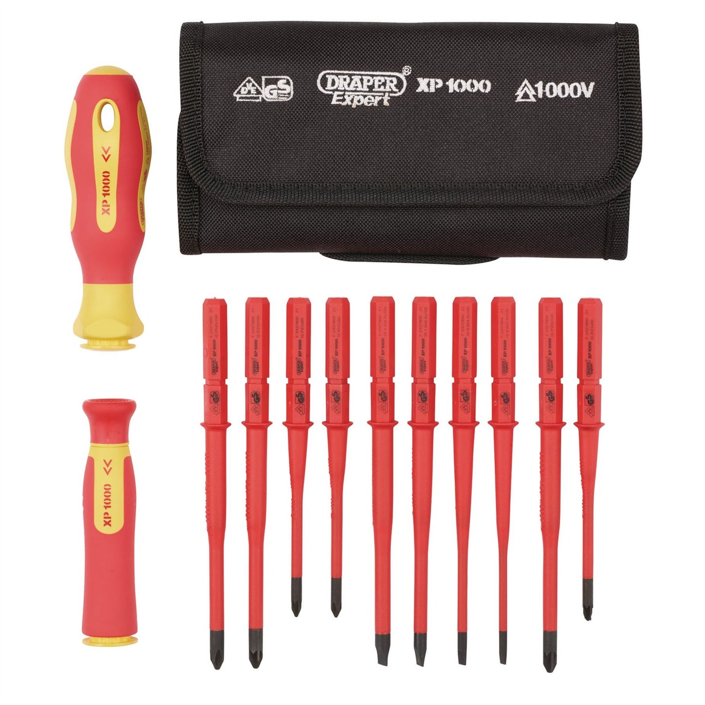 Draper 70867 XP1000® VDE Slimline Interchangeable Screwdriver Set 12 Piece Draper