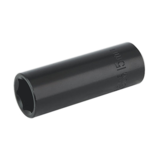 Sealey IS3815D Impact Socket 15mm Deep 3/8"Sq Drive Sealey